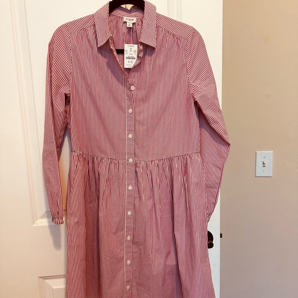 J.crew strips mini dress